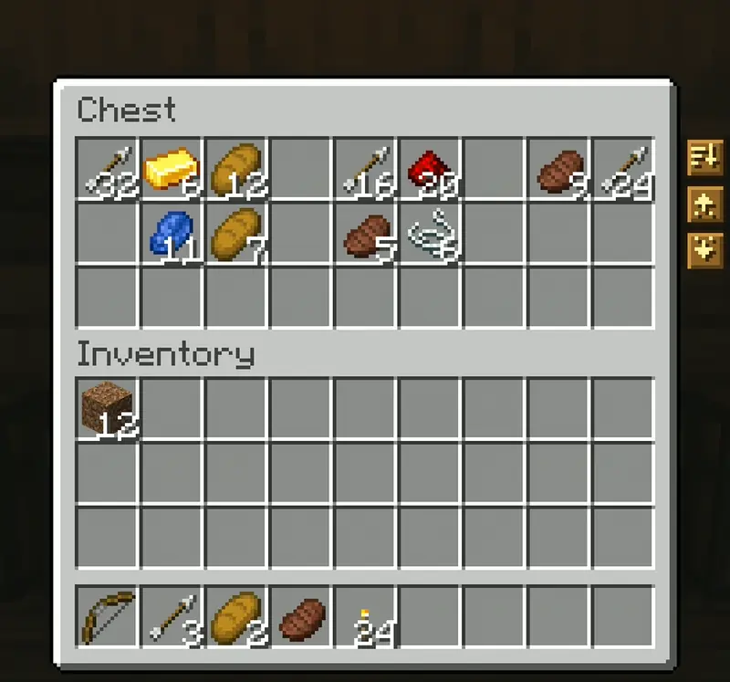 Restocking from a chest with Retrieve