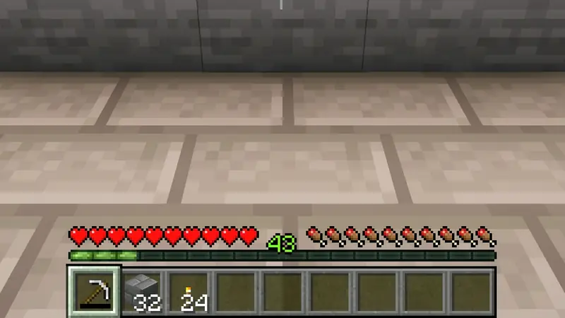 Another pickaxe taking the place of a broken one