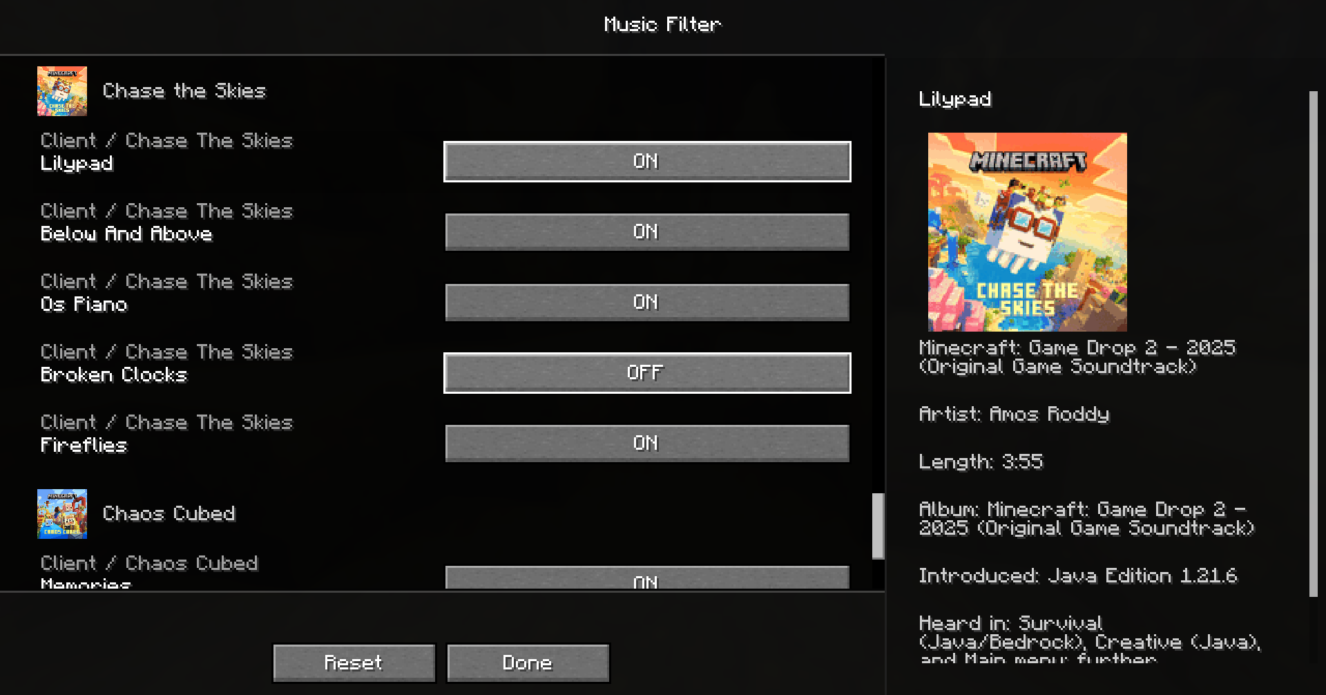 Music Filter preview screenshot