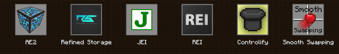 AE2, Refined Storage, JEI, REI, Controlify, and Smooth Swapping