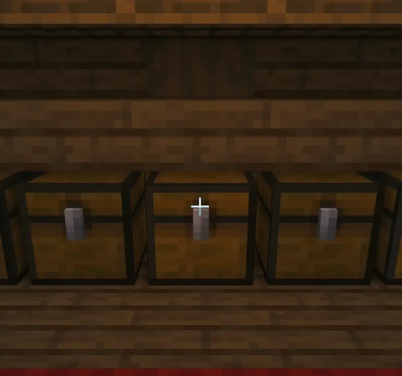 Transferring the main inventory to a chest with Shift-Deposit